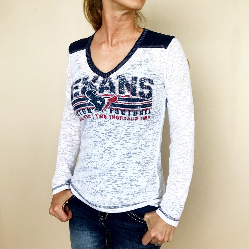 Long Sleeve Burnout Houston Texans Shirt